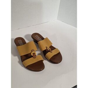 ITALIAN SHOEMAKERS WOMENS SIZE US 8.5 SANDALS SLIP-ON Fall Colors Brown Yellow